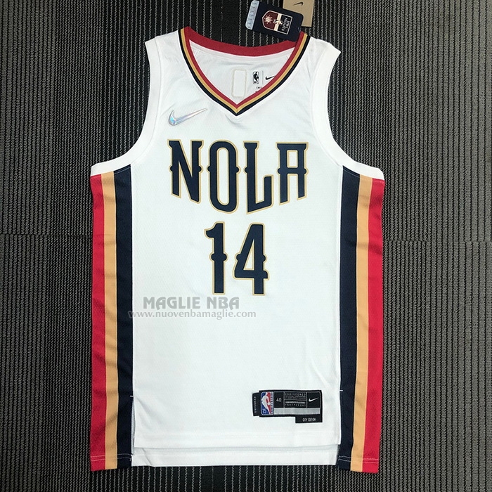 Maglia
 Brandon Ingram NO 14 New Orleans Pelicans Citta
 2021-22 Bianco
